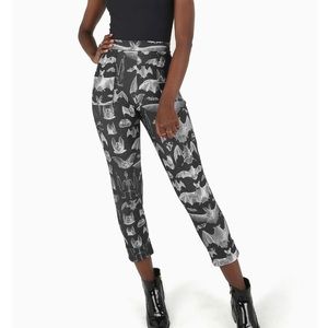 Blackmilk Clothing “Gone Batty Cuffed Pants”